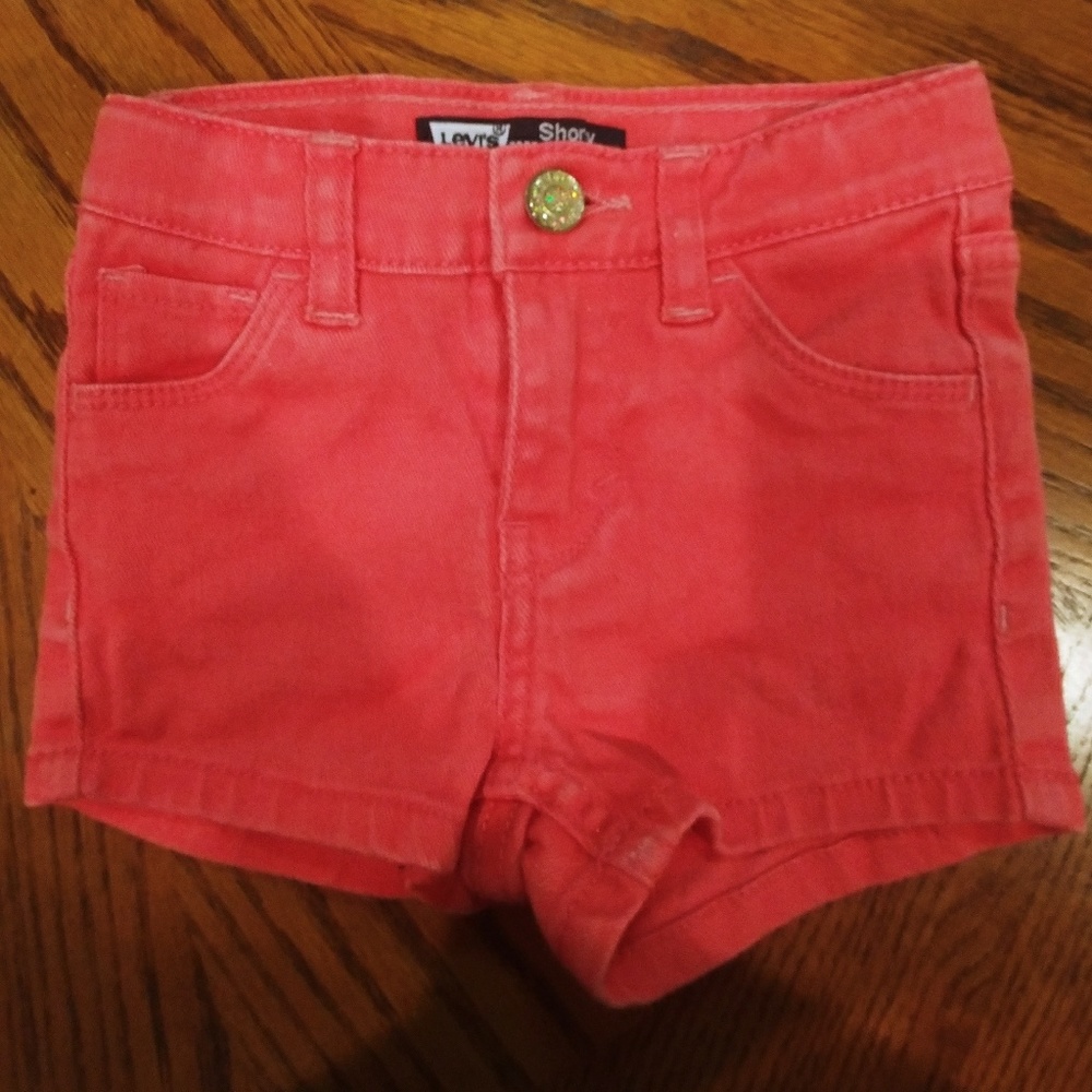 Toddler Levis Pink Shorts